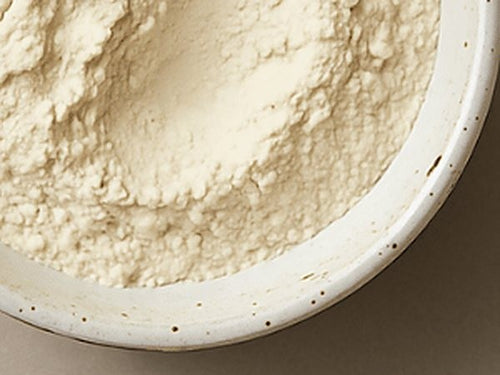 Plain egg white powder in a bowl